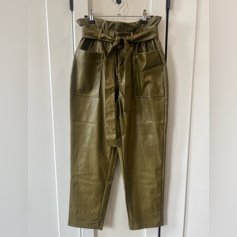 Who What Wear - Olive Green High-Waisted Pants